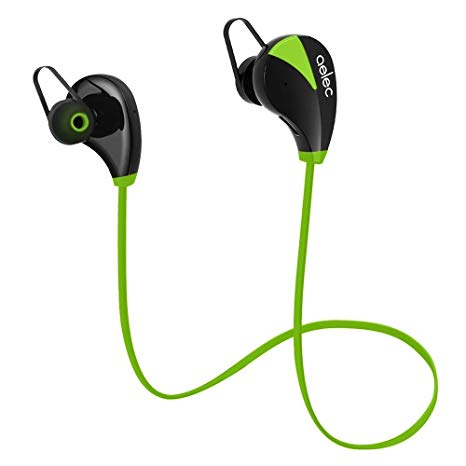 Bluetooth Headphones,aelec Wireless Bluetooth Earbuds in-Ear Sports Sweatproof Earphones Noise Cancelling Headsets with Mic for Running Jogging,Green