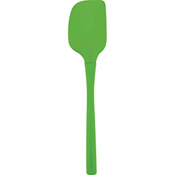 Tovolo Flex-Core All Silicone Spatula, Tapered Edge, Ergonomic Handle, Heat Resistant, Spring Green