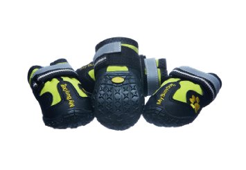 Waterproof Dog Shoes with Reflective Velcro and Rugged Anti-Slip Sole (Sizes 1-8)