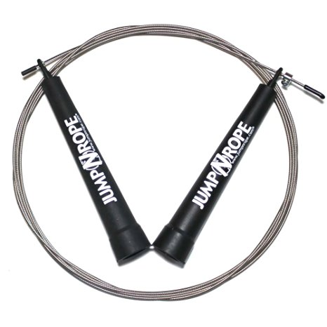 World Champion Speed Wire Jump Rope - #1 Best for Crossfit - Patented Technology - Fully Adjustable - Proudly Made in the USA by JumpNrope