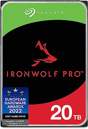 Seagate ST20000NE000 IronWolf Pro 20TB NAS Internal Hard Drive HDD – CMR 3.5 Inch SATA 6Gb/s 7200 RPM