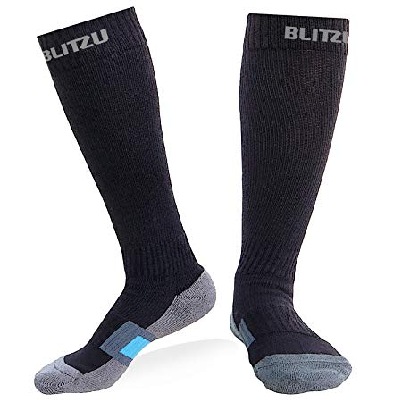 BLITZU Air Travel Compression Socks 20-30mmHg for Men & Women BEST Recovery Performance Stockings for Medical Athletic Edema Diabetic Varicose Veins Pregnancy Relief Shin Splints