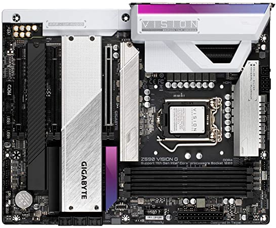 Gigabyte Z590 VISION G ATX Motherboard for Intel LGA 1200 CPUs