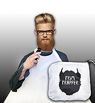 Trim Trapper - Premium Beard Catcher & Hair Clippings Apron To Keep Your Sink Clean - Best Beard Bib