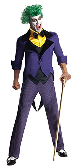 Rubies Costume Men's Dc Super Villains Adult Joker, Yellow with Purple, Large