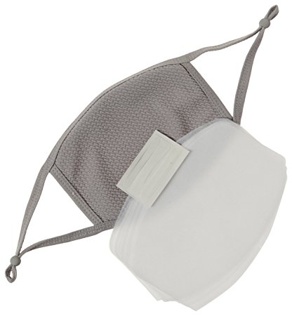 AirRex Anti-Fogging Fashion Face Mask Protecting From Pollen, Dust, Allergen, Cold & Flu (Gray)