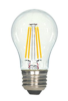 Satco S9560 A15 LED Clear Medium Base Light Bulb, 4.5W