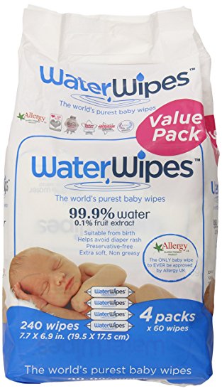 WaterWipes Baby Wipes - Unscented - 240 ct