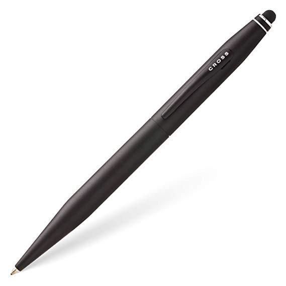 CROSS Tech 2 Satin Black Ballpoint Pen with Stylus incl. Premium Gift Box – Refillable Medium Ballpen
