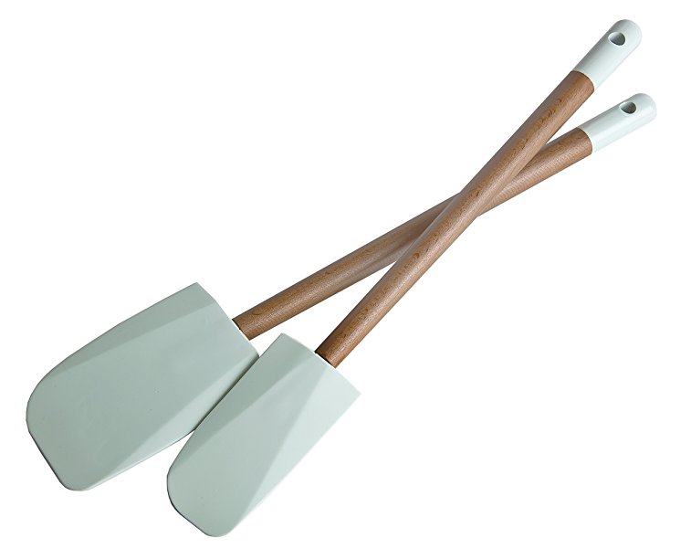 Jamie Oliver Non-Stick Silicone Spatula Set of 2 - Kitchen Utensils for Baking and Cooking - Heat Resistant