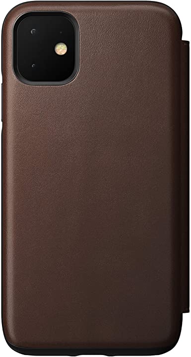 Nomad Rugged Folio for iPhone 11 | Rustic Brown Horween Leather