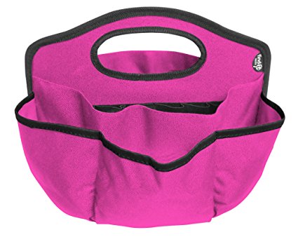 Find-It Supply Caddy, Canvas, 6 Pockets, 6 Compartments, 10 Storage Loops, Pink (FT07419)