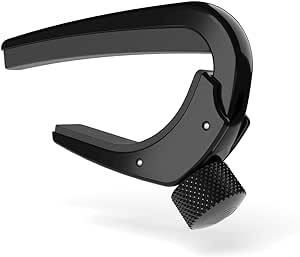 D'Addario Guitar Capo for Acoustic and Electric Guitar - Pro Capo - Adjustable Tension - Guitar Accessories - Works for 6 String and 12 String Guitars - Black