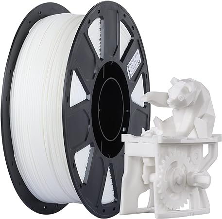 Creality 3D Printer Filament 1.75mm, Ender PLA Filament No-Tangling Smooth Printing Without Clogging No Warping, Fit Most FDM 3D Printers, 1kg Spool, Dimensional Accuracy  /- 0.02mm, White