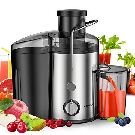 Easehold 600W Juicer Dual Speed Vegetable Juice Extractor with Juice Jug and Pulp Container