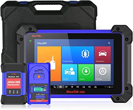 Autel IM608 Automotive Key Fob Programming Tool - MaxiIM IM608 Car Diagnostic Scanner ECU Coding/Programming Device with J2534 XP400 for Oil Reset/EPB/TPMS/BMS/SAS/DPF/IMMO Function & More Service