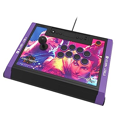 HORI PlayStation 5 Fighting Stick Alpha (Street Fighter 6 Edition) - Tournament Grade Fightstick for PS5, PS4, PC - Officially Licensed by Sony