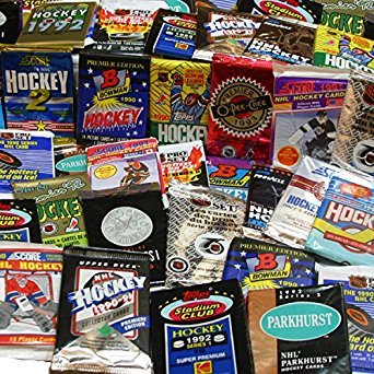 300 Unopened Hockey Cards Collection in Factory Sealed Packs of Vintage NHL Hockey Cards From the Late 80's & Early 90's. Look for Hall-of-famers Such As Wayne Gretzky, Mario Lemieux, & Jaromir Jagr.