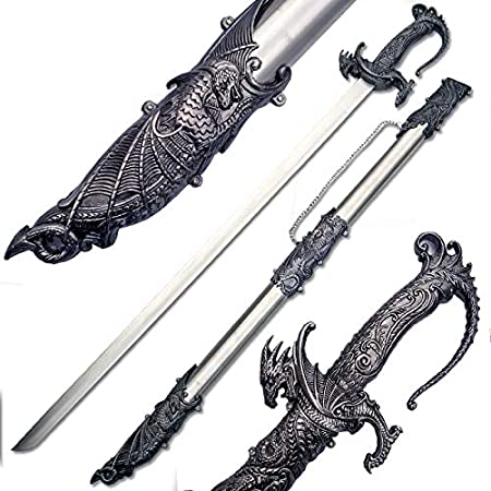 Ace Martial Arts Supply Saint George Dragon Saber Fantasy Knight Sword or Dagger