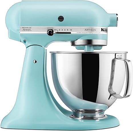 KitchenAid Artisan Series 5 Quart Tilt Head Stand Mixer with Pouring Shield KSM150PS, Mineral Water