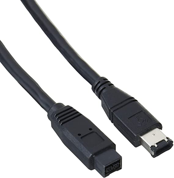 StarTech.com 6 ft IEEE-1394 Firewire Cable 9-6 M/M - IEEE 1394 Cable - 6 pin FireWire (M) to FireWire 800 (M) - 6 ft - Black - 1394_96_6