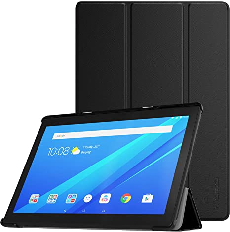 MoKo Case Fit Lenovo Tab E10 (TB-X104F), Ultra Compact Protection Slim Lightweight Smart Shell Stand Cover for Lenovo Tab E10 (TB-X104F) 10.1 Inch 2019 Release Tablet - Black