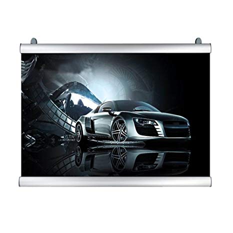 Banner Hangers Matt Silver Poster Hangers Aluminum Material,for Photo Picture Canvas Painting Artwork(36 inches wide)