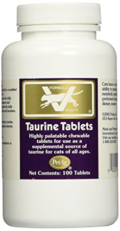 PetAg Taurine Tablets, 250 MG, 100 Count