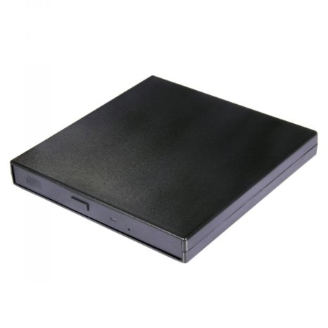 Esky External USB Slim CDROM  CD-RW Optical Drive Black Case