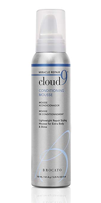 Brocato Cloud 9 Conditioning Hair Mousse: Curl Styling Products for Enhancing & Repairing Curly or Wavy Hair for Extra Body & Shine - Anti Frizz Curl Defining Mousse for Men or Women - 5 Oz