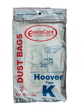 12 Hoover Type K Spirit Vacuum Bags, Canisters, Encore, Supremacy, Older Runabout Vacuum Cleaners,4010028K, 4010100K, H-4010100KES