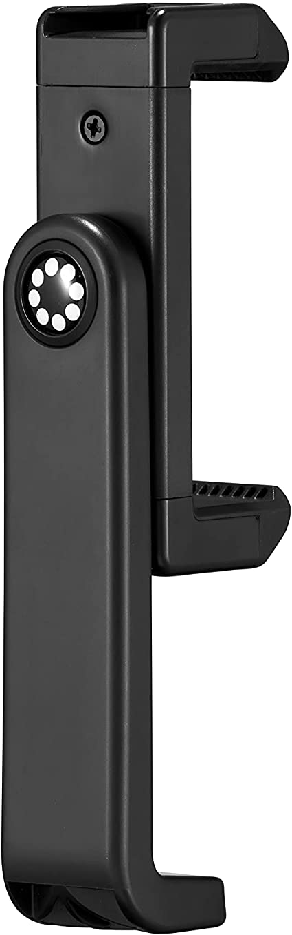 JOBY GripTight 360 Phone Mount, Compact and Durable Smartphone Mount with 1/4-20” Thread and Double Accessory Shoe Mount, Suitable for Smartphone from 6.7 to 8.8 cm, Black