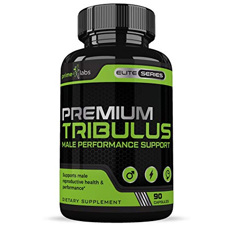 Premium Tribulus Terrestris - Male Performance Support - Promotes Reproductive Health - Encourages Healthy Workouts Via Nitric Acid Release - All Natural Supplement - 90 Capsules Per Bottle