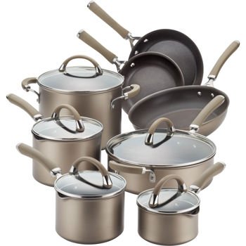 Circulon Premier Professional 13 Piece Hard Anodized Cookware Set Chocolate Bronze