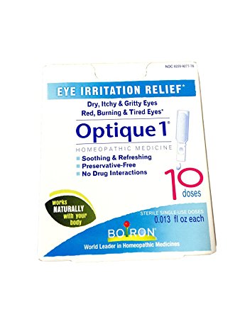 Boiron Homeopathic Medicine Optique Single-Use Drops for Eye Irritations, 10 Count Box