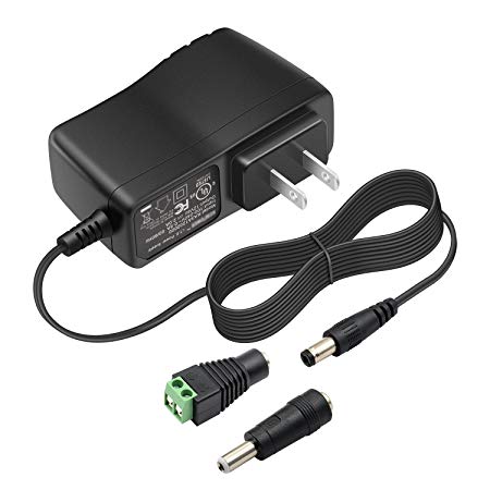 Aisilk 24W Power Supply 12V 2A/2000mAh AC to DC Switching Adapter Cord Charger for LED Strip/ Cabinet light, Digital Piano Keyboard, CCTV, HUB, Toys, Router, Speaker, new Spectra S1 S2, DVR, and more [UL Listed]