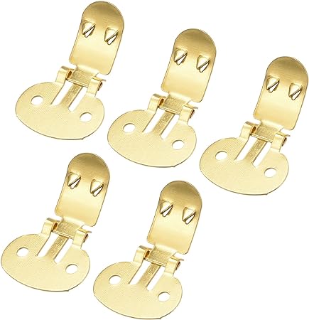 uxcell Blank Shoe Clips 31mm x 19.5mm Iron for DIY Crafts Decoration Gold Tone 10 Pcs