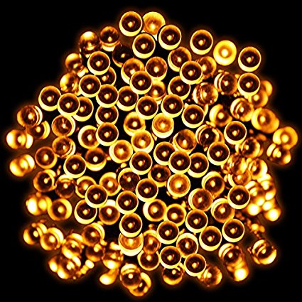 PMS 100 200 300 400 500 LED Solar Fairy String Lights Waterproof for Outdoor, Garden, Christmas Party Decoration (500 LEDs, Warm White)