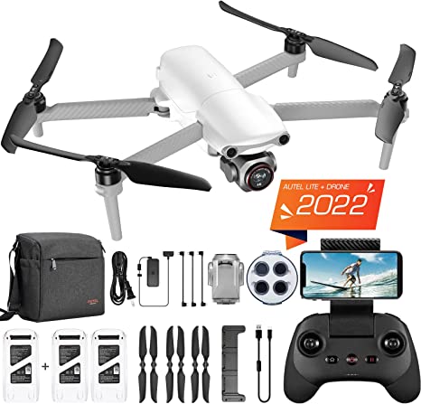 Autel Robotics EVO Lite  Premium Bundle, 6K Video Drone with 1" CMOS Sensor, No Geo-Fencing, 3-Axis Gimbal, 3-Way Obstacle Avoidance, 40Min Flight Time, 7.4 Miles Transmission, Lite Plus Fly More Combo