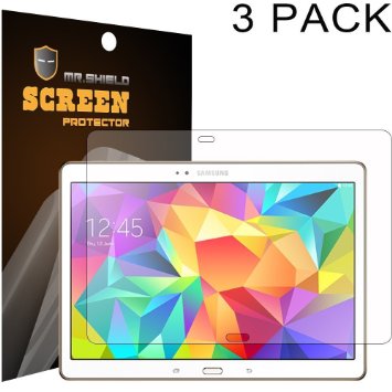 Mr Shield For Samsung Galaxy Tab S 105 10 inch Anti-glare Screen Protector 3-PACK with Lifetime Replacement Warranty