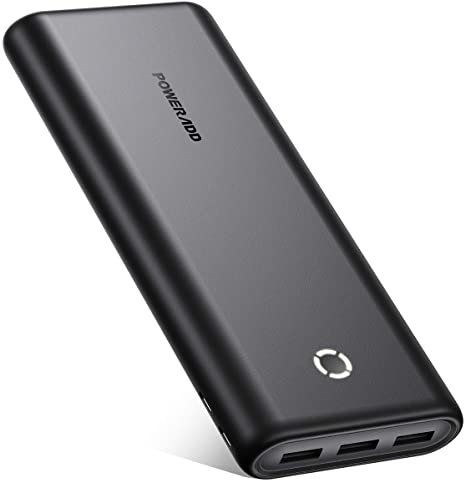 Poweradd EnergyCell 26800, High Capacity Power Bank with 3 Outputs and 2 Inputs, High-Speed Charging Travel Power for iPhone, Samsung, Tablets and More