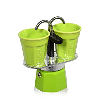 Bialetti 6192 Mini Express Espresso Maker Set, Green