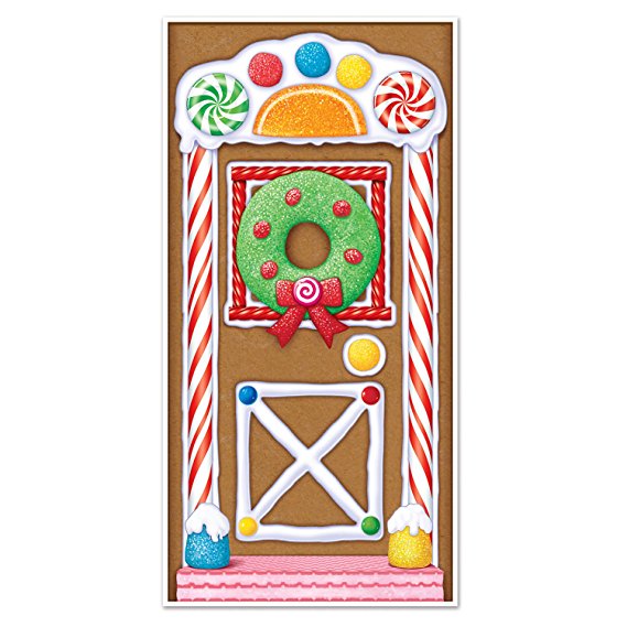 Beistle - Gingerbread House Door Cover
