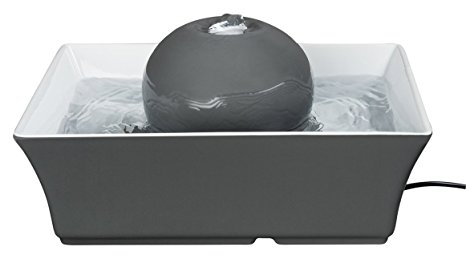 PetSafe Drinkwell Seascape Ceramic Dog and Cat Water Fountain, Gray, 70 oz.