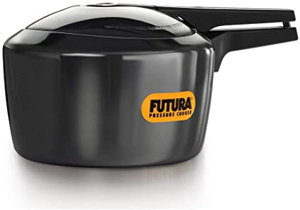 Hawkins Futura Hard Anodised Aluminum Pressure Cooker 3 Litre Black