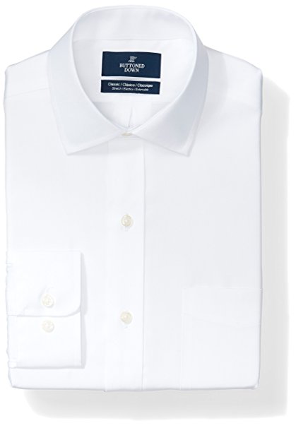 Buttoned Down Men's Classic Fit Stretch Non-Iron Dress Shirt