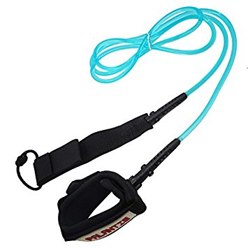 Palantic Surfing Blue Leash with Neoprene Ankle Cuff and Swivel Joints
