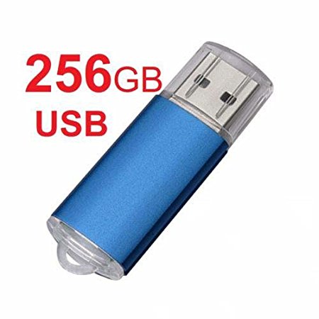 NEW!!Sleek BLUE 256GB BRAND NEW USB 2.0 Thumb Pen Flash Drive Memory Stick Storage