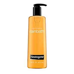 Neutrogena Rainbath Refreshing & Cleansing Shower & Bath Gel, Moisturizing Daily Body Wash Cleanser, Bath Gel & Shaving Gel for Soft Skin, Lathering Body Wash in Original Scent, 16 fl. oz