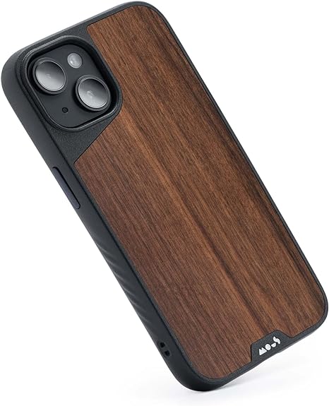 Mous - Case for iPhone 14 Plus - Walnut - Limitless 5.0 - iPhone 14 Plus Case MagSafe Compatible - iPhone 14 Plus Case Shockproof